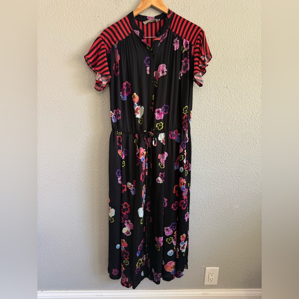 Preen Floral Midi‎ Dress Size Medium